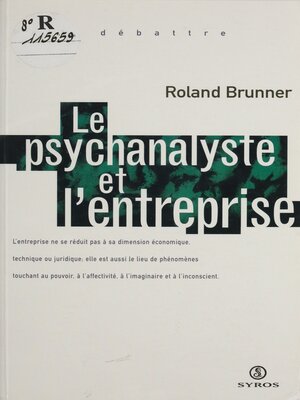 cover image of Le psychanalyste et l'entreprise